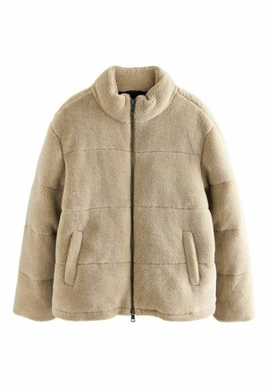 REGULAR FIT - BORG FUNNEL PUFFER - Giacca invernale - ecru