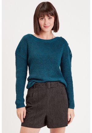 MIT LANGEN ÄRMELN - Pullover - bleu pétrole