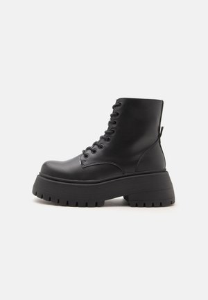 Even&Odd Wide Fit by Zalando, Μποτάκια με κορδόνια - black