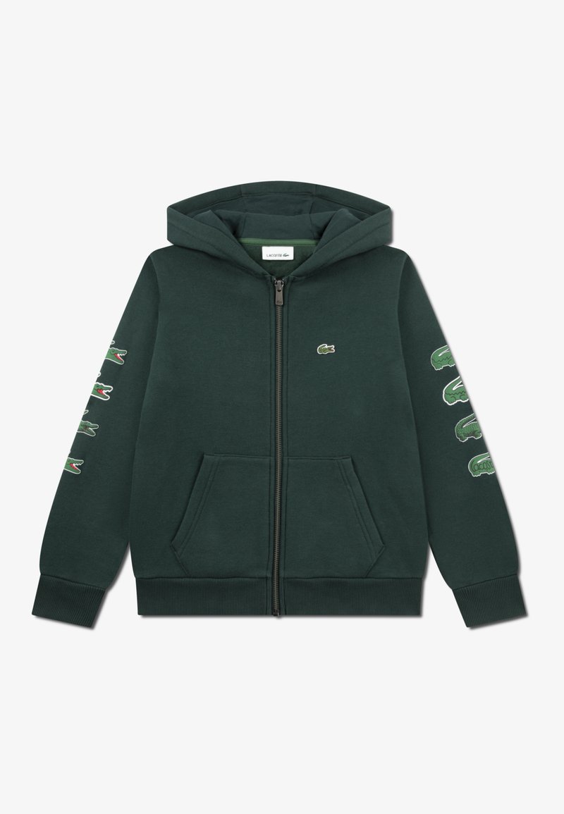 Lacoste GRAPHIC FULL ZIP - Felpa con zip - sinople