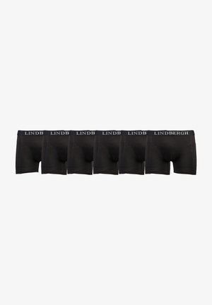 Set di boxer neri con fascia elastica morbida e logo "LINDBERGH". Realizzati in un tessuto elastico, progettati per il massimo comfort.