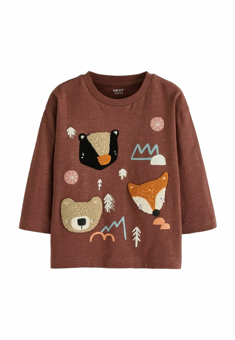 Next REGULAR FIT - Langærmet T-shirt - brown woodland