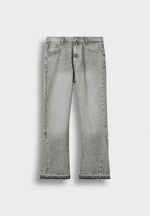 Burocs, TONY FLARED OPEN HEM  - Flared jeans - ash fade grey