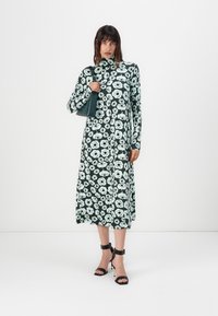 Marimekko CAVEA TUMMA - Jerseykjole - dark green/turquoise/black