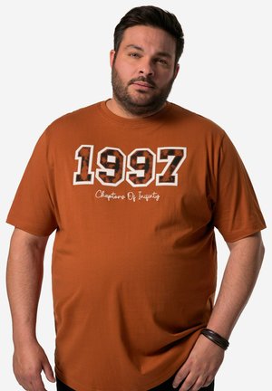 Men Plus T-Shirt print - sandalwood