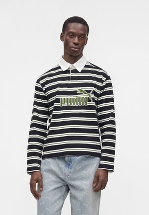 Puma, ELEVATED RELAXED STRIPED RUGBY UNISEX - T-shirt à manches longues - black