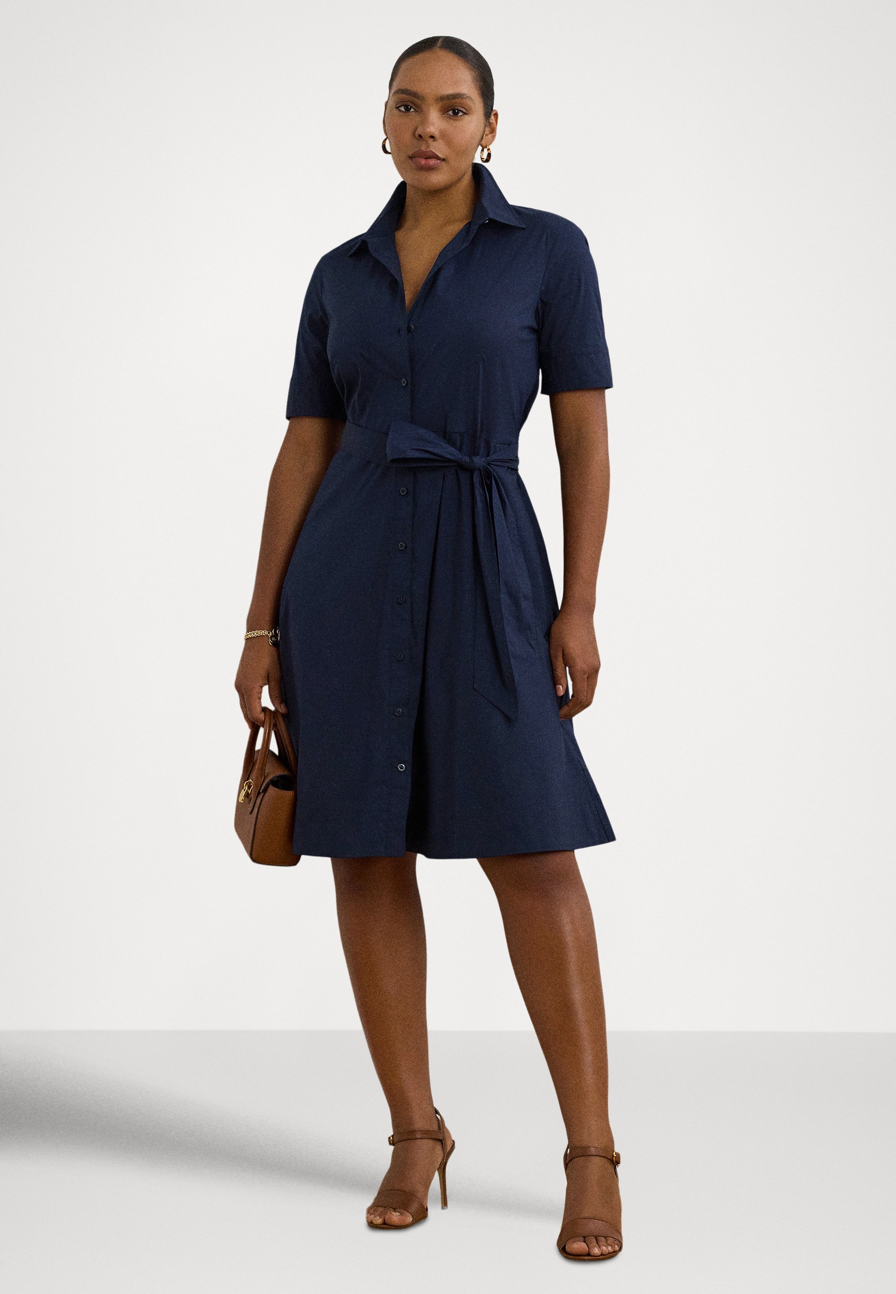 Lauren Ralph Lauren KARLEE SURPLICE JERSEY DRESS - Shift dress
