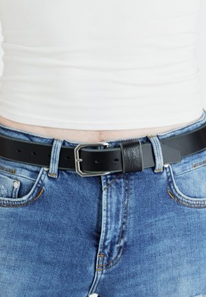 WIDE LOOP TWO HORSE BELT - Gürtel - caviar