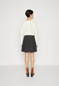 Selected Femme SLFMERCY ULA SKIRT - Suknja A kroja - dark grey melange