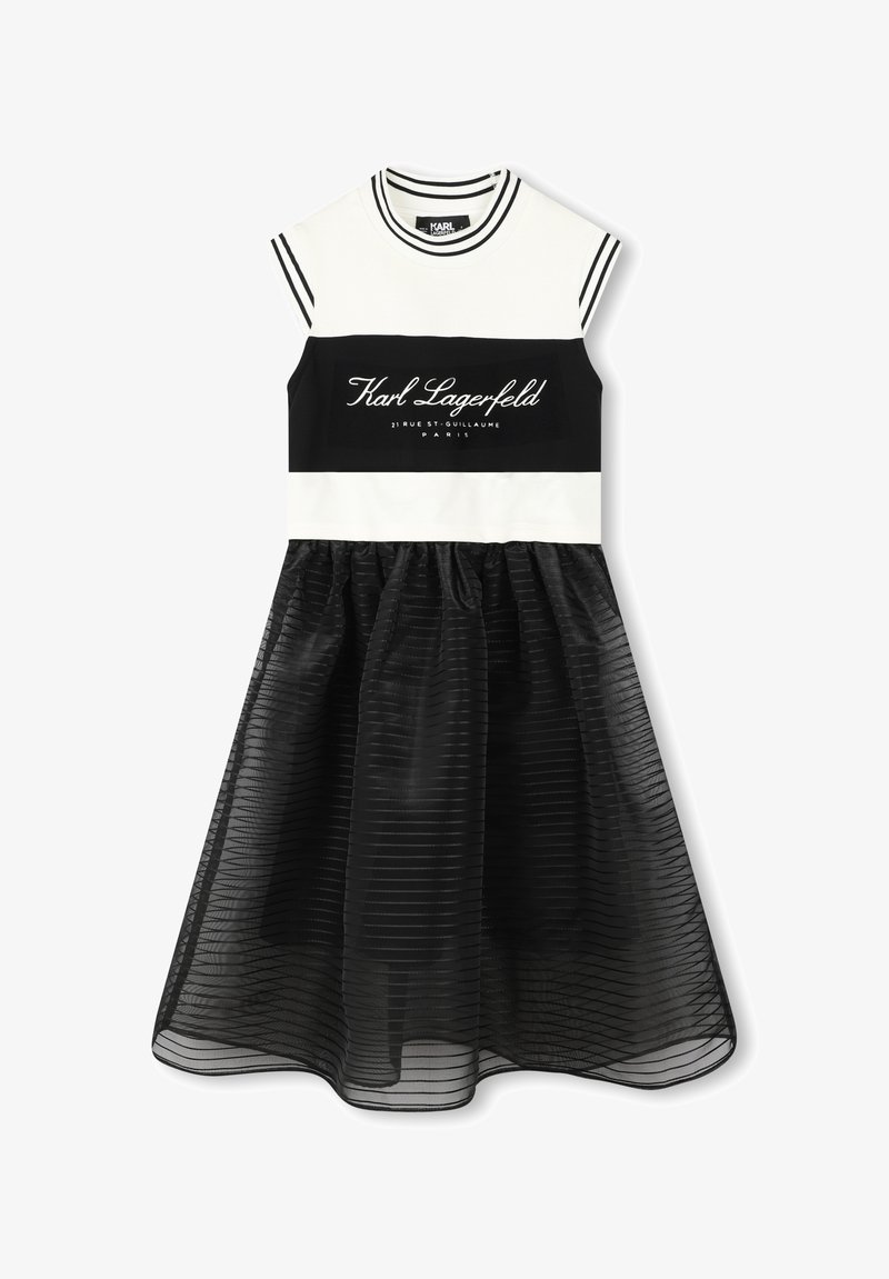 KARL LAGERFELD KIDS Robe de jour - noir ecru