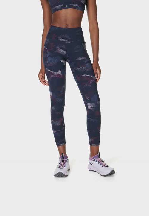 Leggings Yoga Sweaty Betty Felpati Blu Navy Taglia S - Nuovi Con Etichette - Foto 2