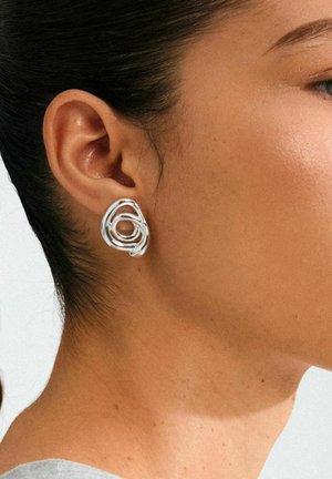 UNFOLD - Earrings - silver-coloured