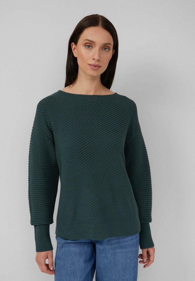 Maglione Donna S.Oliver In Morbido Cotone Con Scollo A V E Maniche Lunghe, Vestibilità Normale, Colore Classico Per Ogni Occasione
