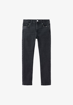 Mango Kids, KID - Jeans Skinny Fit - black denim