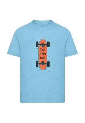 ROLL - Print T-shirt - balticblue