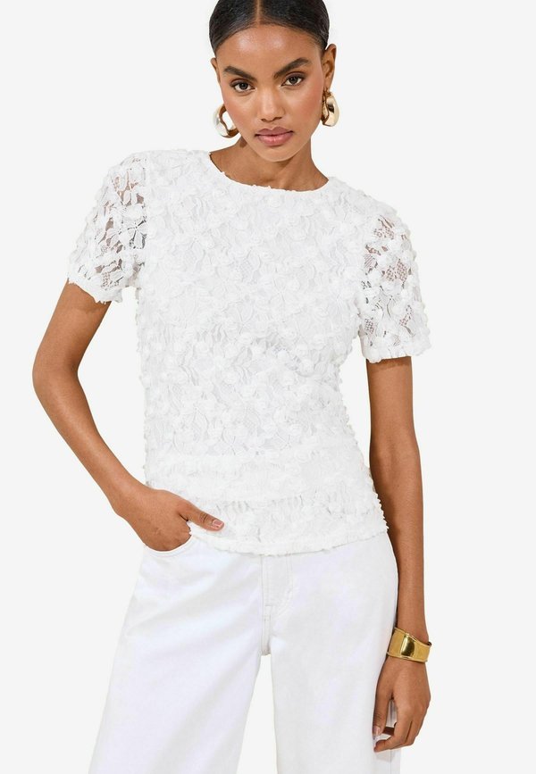 REGULAR FIT - Bluse - cream