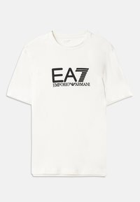 TRAIN VISIBILITY TEE - T-shirt con stampa - cream/black