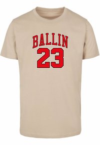 BALLIN 23 - T-shirt imprimé - sand