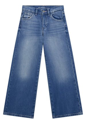 HIGH WAIST WIDE LEG - Jeans a sigaretta - blau