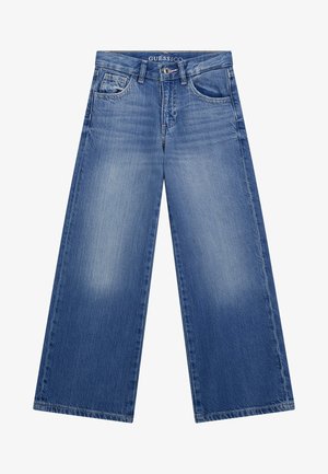 Guess HIGH WAIST WIDE LEG - Džíny Straight Fit - blau