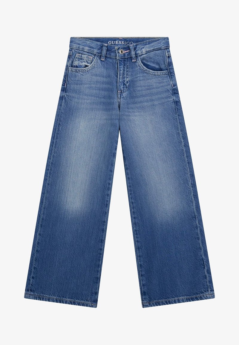 Guess HIGH WAIST WIDE LEG - Jeans straight leg - blau