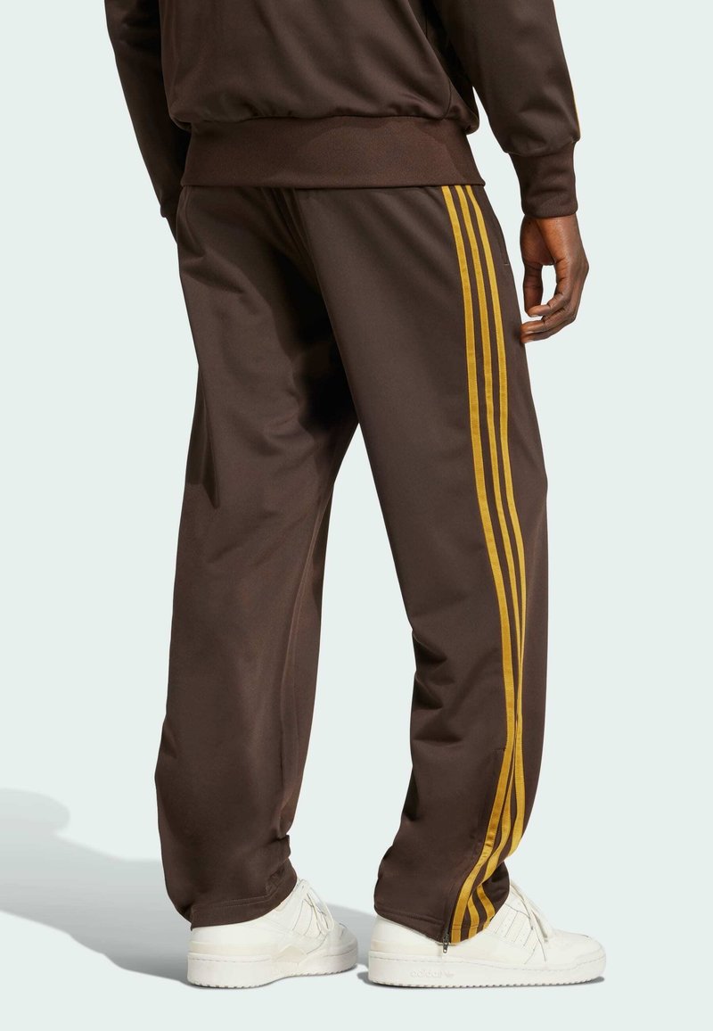 Side Stripe Wide Leg Track Pants Yellow Stripe Adidas Originals