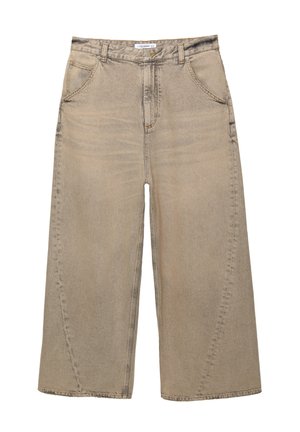 PULL&BEAR MEGA BAGGY - Blugi loose fit - light grey
