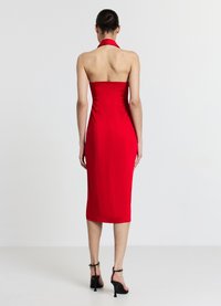 Calliope COLLETTO POLO CON SPACCO - Abito a camicia - rosso