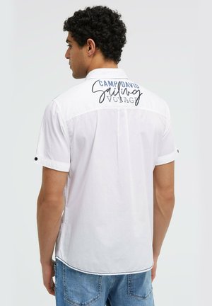 Camp David, CAMP DAVID LEICHTES KURZARMHEMD MIT LOGO ARTWORK - Hemd - opticwhite