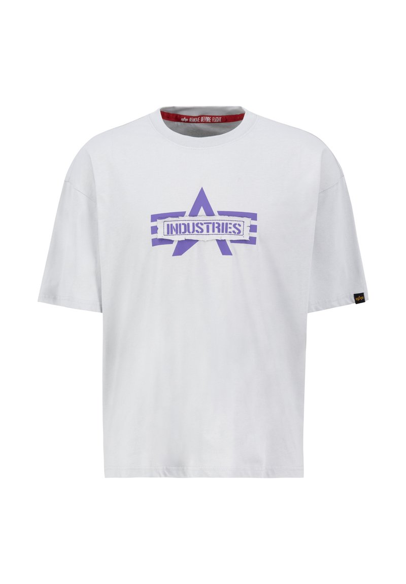 alpha industries T-shirt print grijs