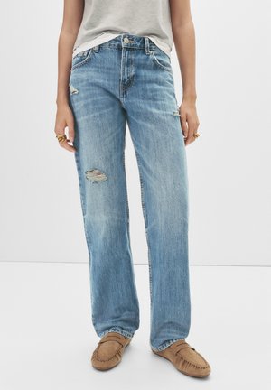 MID-WAIST - Jeans a sigaretta - light blue