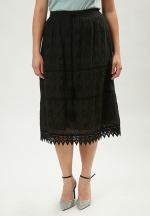 POSITANO - Gonna a campana - black