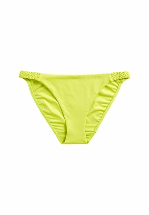 HIGH LEG STANDARD - Bikini-Hose - lime green plaited