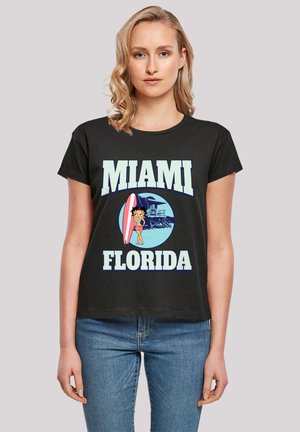 Print T-shirt - schwarz