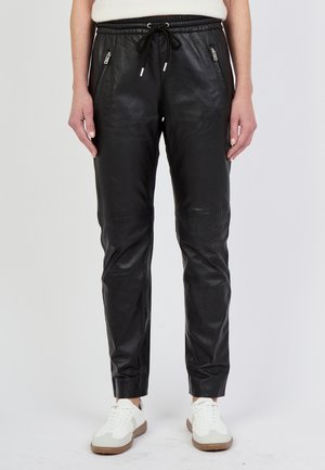 Leren broek - black