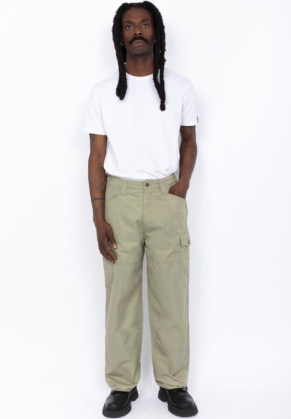 Cargo trousers - sage kaki2