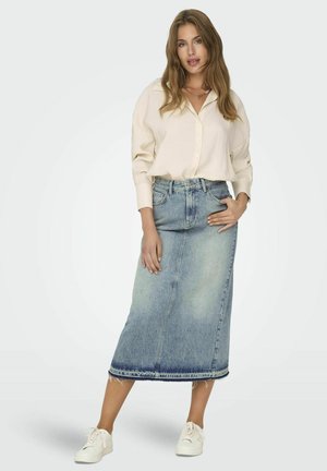 ONLNELIA  - Denim skirt - medium blue denim