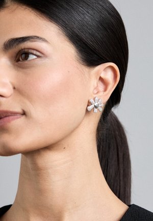 Collina Strada HAPPY BLOSSOM EARRINGS - Øreringe - crystal clear pave