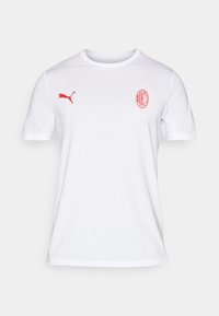 Puma AC MILAN ESSENTIAL - T-shirt con stampa - white/for all time red