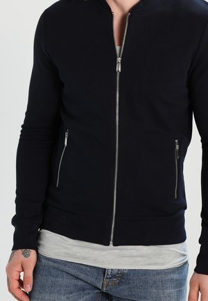 Felpa con zip - dark blue