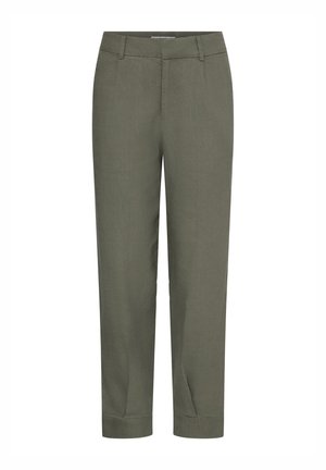 PULZ, PZLUCA HW ANK LENGTH TAP - Pantalones chinos - deep lichen green