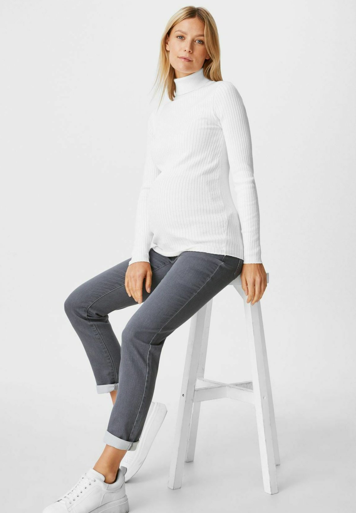 C\u0026A Jeans slim fit - denim gray/grigio - Zalando