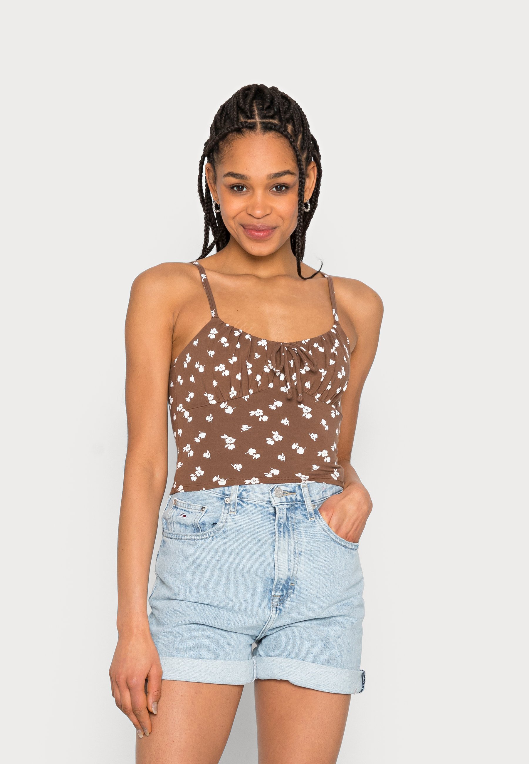 hollister ruched top