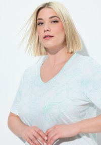 Ulla Popken 2 PACK SLEEP - Camicia da notte - light mint green