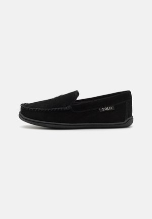 Polo Ralph Lauren BRENAN FLATS - Mocassins - black/white