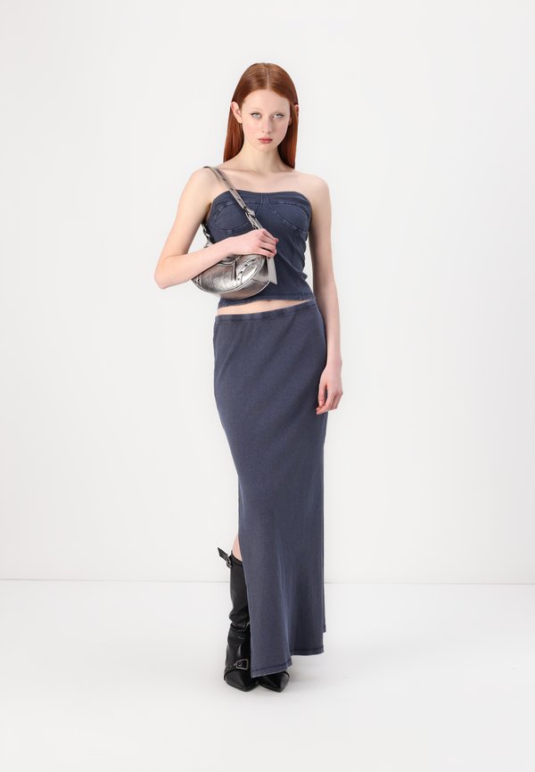 ONLESRA LIFE TUBE SKIRT - Maxi skirt - naval academy3