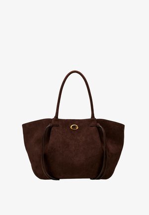 Guess, ALLEGRA WILDLEDER TOTE TASCHE - Handbag - dunkelbraun