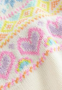 Little Bird REGULAR FIT - PASTEL FAIRISLE KNITTED FAMILY CHRISTMAS - Trui - white