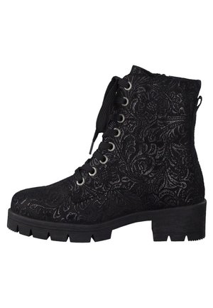 Bottines à lacets - black