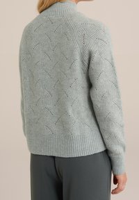 WE Fashion Stickad tröja - green